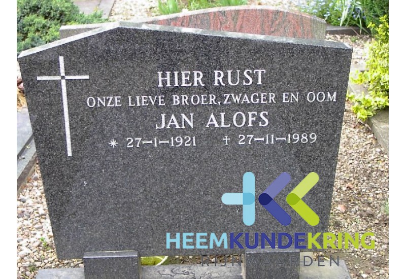 Grafstenen kerkhof Herwen Coll. HKR (75) J.Alofs